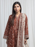 edenrobe Allure Unstitched Printed Khaddar 3Pc Suit EWU6A3-37005