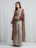 edenrobe Allure Unstitched Printed Khaddar 3Pc Suit EWU6A3-37005