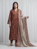 edenrobe Allure Unstitched Printed Khaddar 3Pc Suit EWU6A3-37005