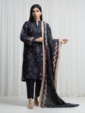 edenrobe Allure Unstitched Printed Khaddar 3Pc Suit EWU6A3-37007