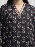 edenrobe Allure Unstitched Printed Khaddar 3Pc Suit EWU6A3-37011