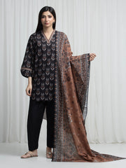 edenrobe Allure Unstitched Printed Khaddar 3Pc Suit EWU6A3-37011