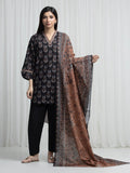 edenrobe Allure Unstitched Printed Khaddar 3Pc Suit EWU6A3-37011