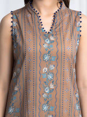 edenrobe Allure Unstitched Printed Khaddar 3Pc Suit EWU6A3-37012