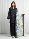 edenrobe Allure Unstitched Printed Khaddar 3Pc Suit EWU6A3-37014