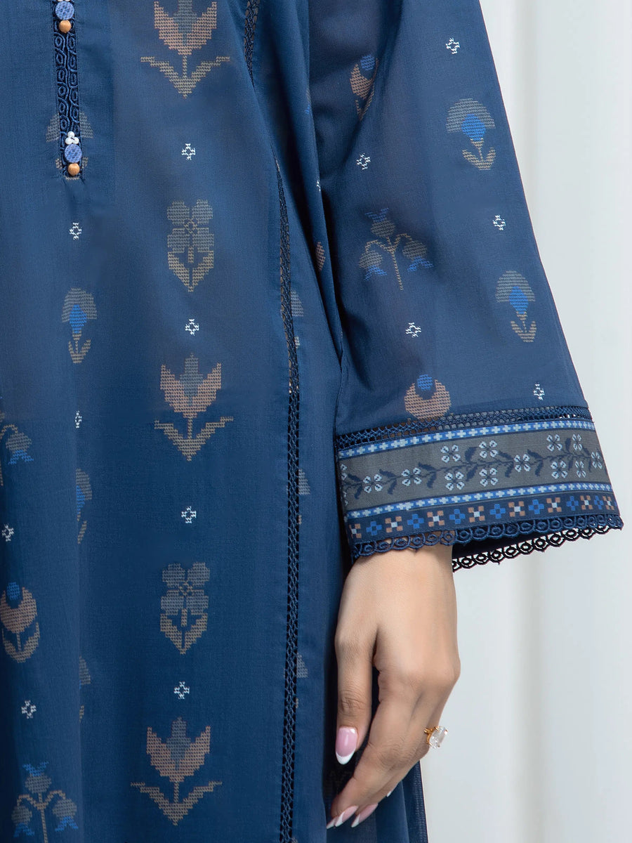 edenrobe Allure Unstitched Printed Khaddar 3Pc Suit EWU6A3-37017