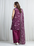 edenrobe Allure Unstitched Printed Khaddar 3Pc Suit EWU6A3-37020