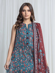 edenrobe Allure Unstitched Printed Khaddar 3Pc Suit EWU6A3-37021