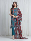 edenrobe Allure Unstitched Printed Khaddar 3Pc Suit EWU6A3-37021
