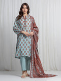 edenrobe Allure Unstitched Printed Khaddar 3Pc Suit EWU6A3-37024