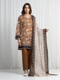 edenrobe Allure Unstitched Printed Khaddar 3Pc Suit EWU6A3-37025