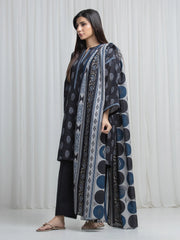 edenrobe Allure Unstitched Printed Khaddar 3Pc Suit EWU6A3-37028