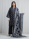 edenrobe Allure Unstitched Printed Khaddar 3Pc Suit EWU6A3-37028
