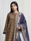 edenrobe Allure Unstitched Printed Khaddar 3Pc Suit EWU6A3-37029