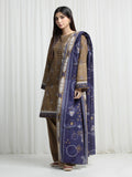 edenrobe Allure Unstitched Printed Khaddar 3Pc Suit EWU6A3-37029
