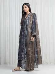 edenrobe Allure Unstitched Printed Khaddar 3Pc Suit EWU6A3-37030