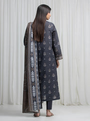 edenrobe Allure Unstitched Printed Khaddar 3Pc Suit EWU6A3-37030