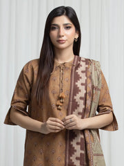 edenrobe Allure Unstitched Printed Khaddar 3Pc Suit EWU6A3-37032
