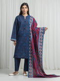 edenrobe Allure Unstitched Printed Khaddar 3Pc Suit EWU6A3-37037