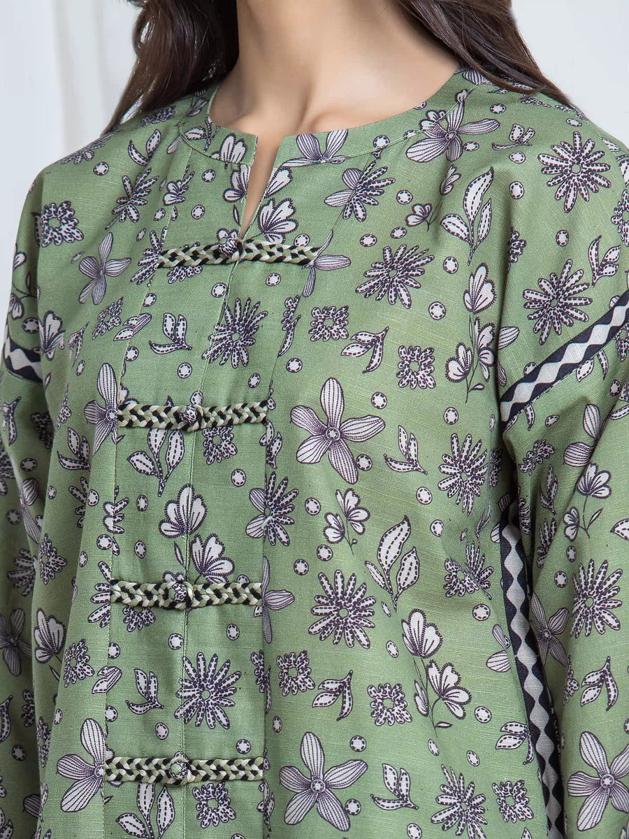 edenrobe Allure Unstitched Printed Khaddar 3Pc Suit EWU6A3-37038