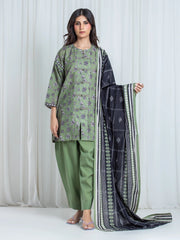 edenrobe Allure Unstitched Printed Khaddar 3Pc Suit EWU6A3-37038