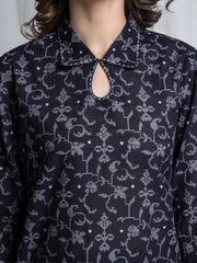 edenrobe Allure Unstitched Printed Khaddar 3Pc Suit EWU6A3-37040