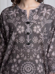 edenrobe Allure Unstitched Printed Khaddar 3Pc Suit EWU6A3-37041