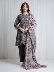 edenrobe Allure Unstitched Printed Khaddar 3Pc Suit EWU6A3-37041