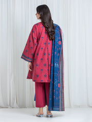 edenrobe Allure Unstitched Printed Khaddar 3Pc Suit EWU6A3-37047