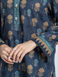 edenrobe Allure Unstitched Printed Khaddar 3Pc Suit EWU6A3-37056