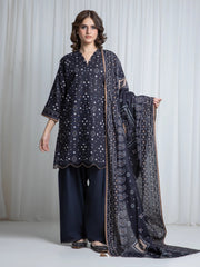edenrobe Allure Unstitched Printed Khaddar 3Pc Suit EWU6A3-37068