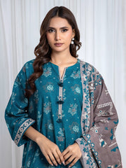 edenrobe Allure Unstitched Printed Khaddar 3Pc Suit EWU6A3-37071