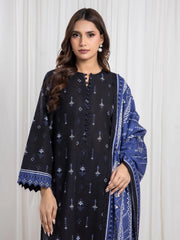 edenrobe Allure Unstitched Printed Khaddar 3Pc Suit EWU6A3-37081