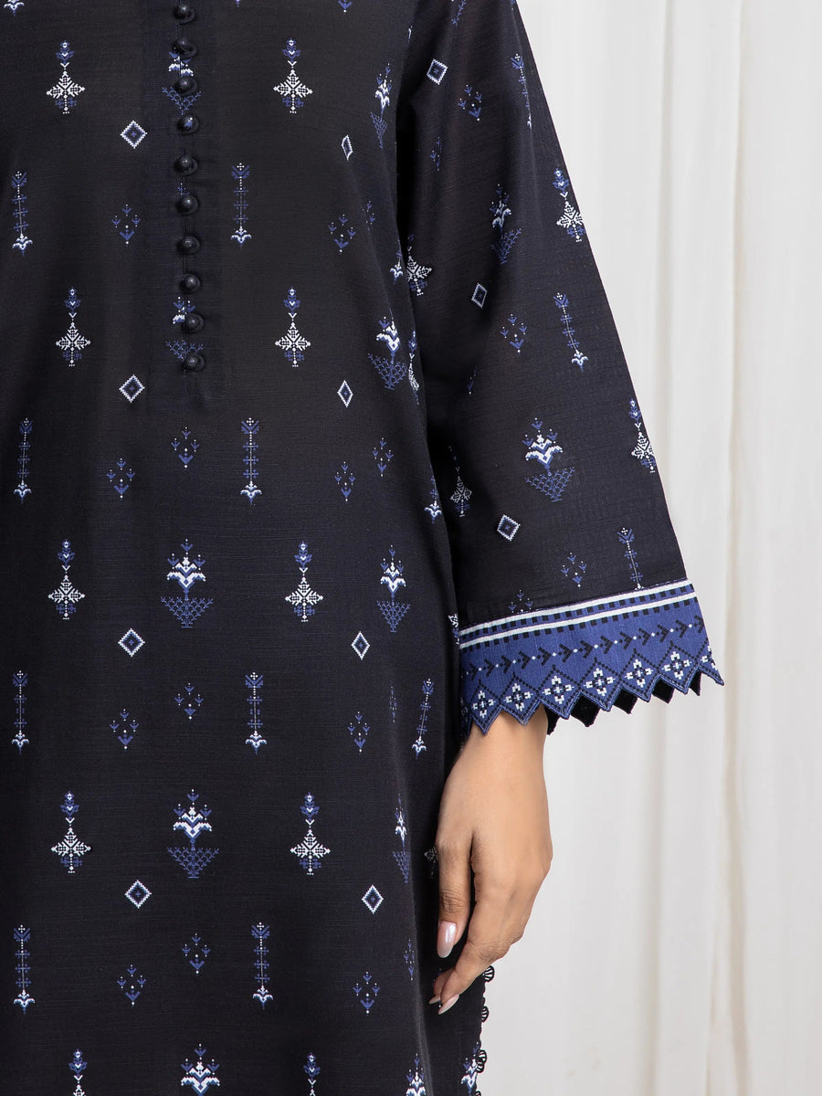 edenrobe Allure Unstitched Printed Khaddar 3Pc Suit EWU6A3-37081