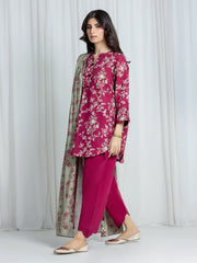 edenrobe Allure Unstitched Printed Khaddar 3Pc Suit EWU6A3-37083