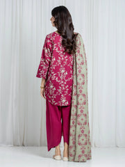edenrobe Allure Unstitched Printed Khaddar 3Pc Suit EWU6A3-37083