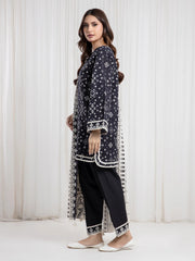 edenrobe Allure Unstitched Printed Khaddar 3Pc Suit EWU6A3-37085