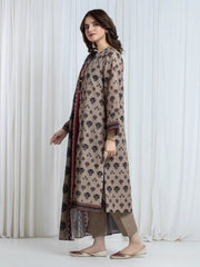 edenrobe Allure Unstitched Printed Khaddar 3Pc Suit EWU6A3-37104