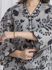 edenrobe Allure Unstitched Printed Khaddar 3Pc Suit EWU6A3-37106