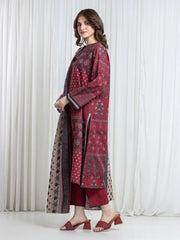 edenrobe Allure Unstitched Printed Khaddar 3Pc Suit EWU6A3-37107