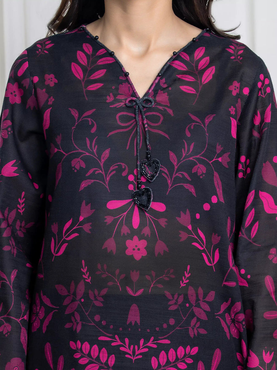 edenrobe Allure Unstitched Printed Khaddar 3Pc Suit EWU6A3-37121