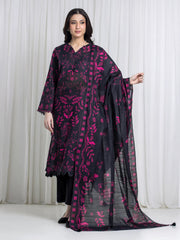 edenrobe Allure Unstitched Printed Khaddar 3Pc Suit EWU6A3-37121