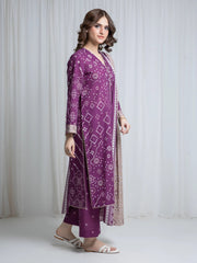 edenrobe Allure Unstitched Printed Khaddar 3Pc Suit EWU6A3-37171