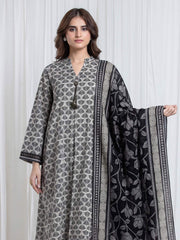 edenrobe Allure Unstitched Printed Khaddar 3Pc Suit EWU6A3-37184