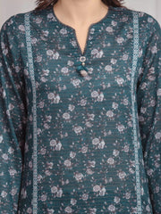 edenrobe Merak Printed Zari Lawn Unstitched 3Pc Suit EWU6M6-002
