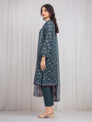 edenrobe Merak Printed Zari Lawn Unstitched 3Pc Suit EWU6M6-002