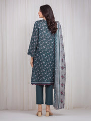 edenrobe Merak Printed Zari Lawn Unstitched 3Pc Suit EWU6M6-002