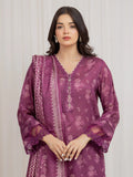 edenrobe Merak Printed Zari Lawn Unstitched 3Pc Suit EWU6M6-003