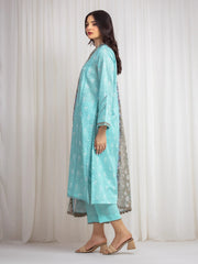 edenrobe Merak Printed Zari Lawn Unstitched 3Pc Suit EWU6M6-004