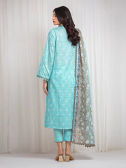 edenrobe Merak Printed Zari Lawn Unstitched 3Pc Suit EWU6M6-004